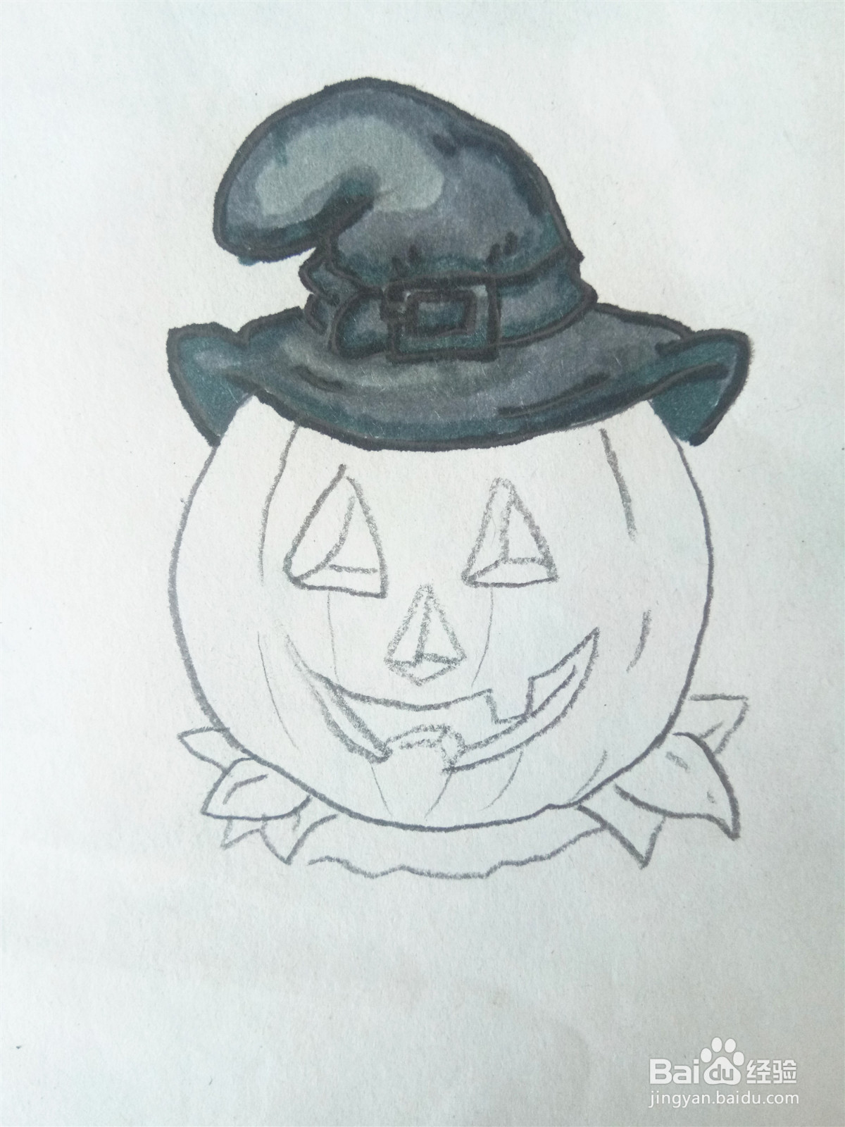 万圣节的南瓜怎么画？