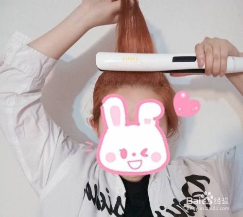 八字刘海怎么用夹板夹