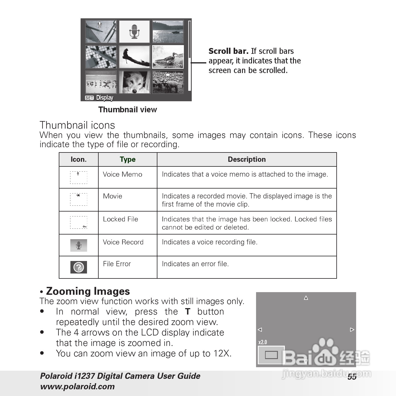 宝丽来Polaroid i1237数码相机使用说明书:[6]