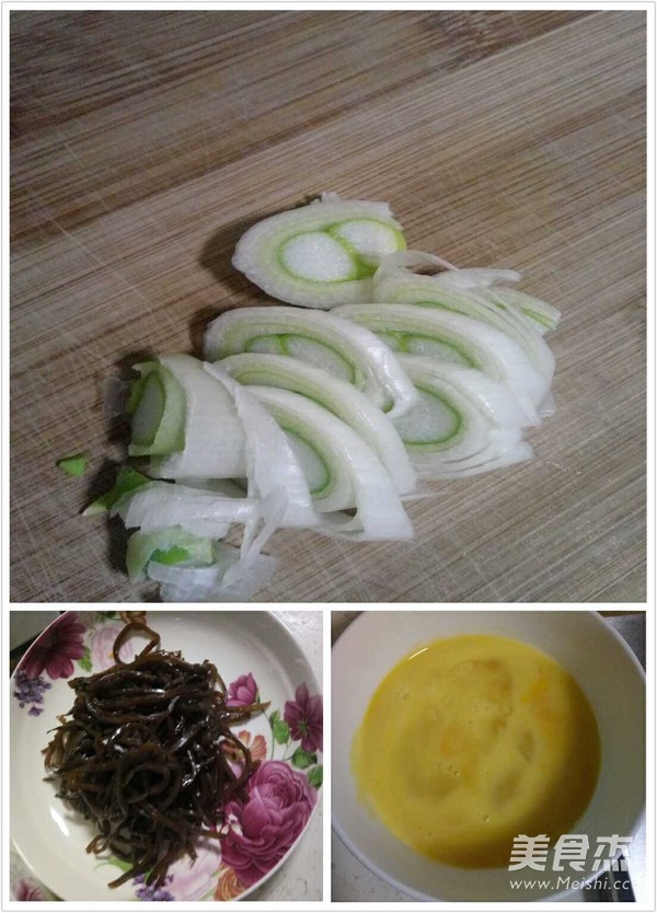 咸菜炒鸡蛋的做法