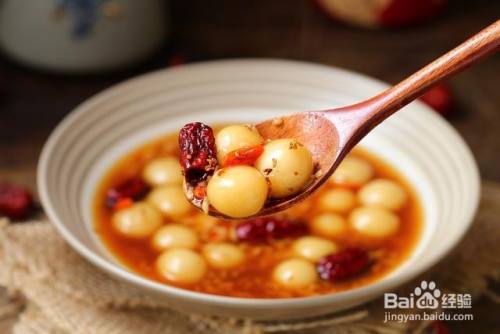 怎么做红糖桂花酒酿小丸子 百度经验