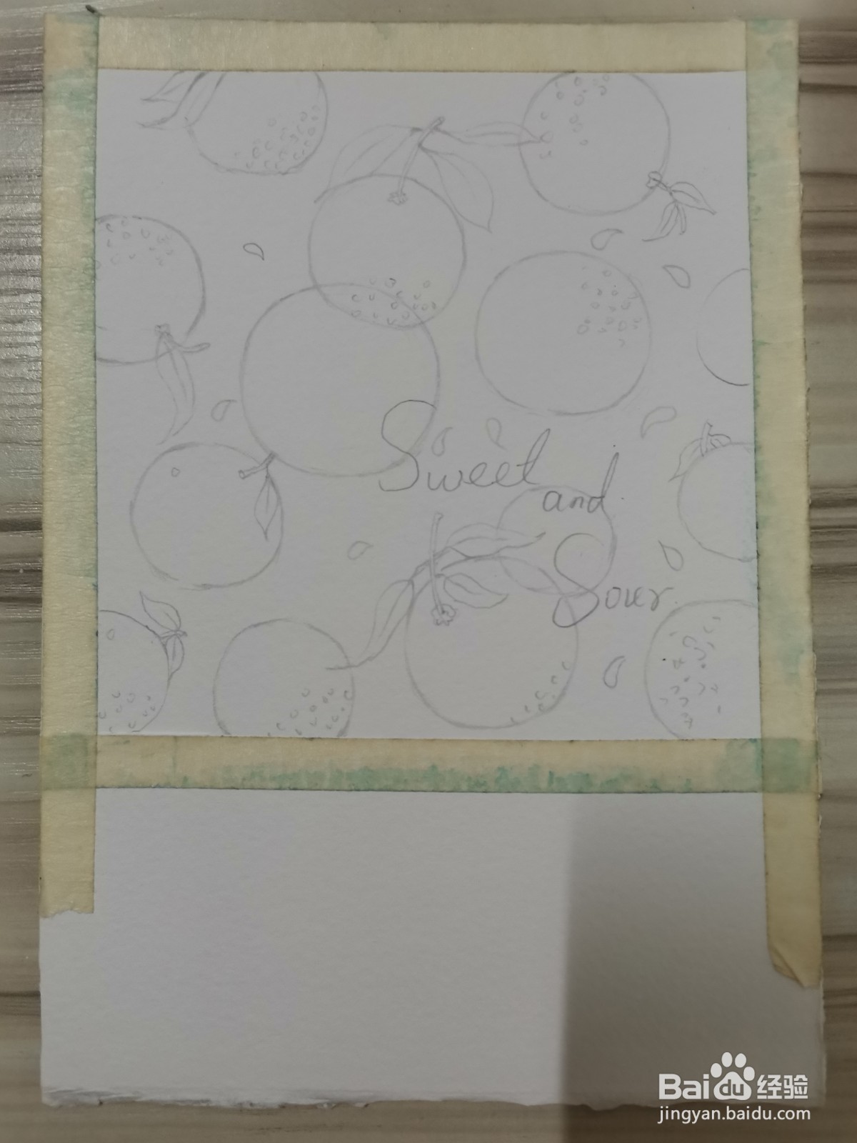 橘子水彩插画上色教程