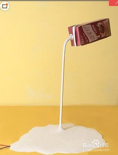 创意DIY倒牛奶台灯手工制作