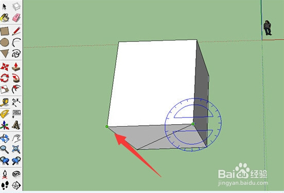 sketchup使用技巧之量角器工具