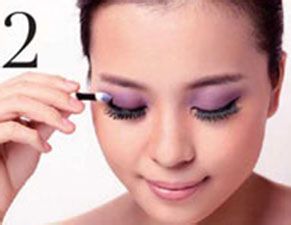 教您化妆之清新熟女紫妆容