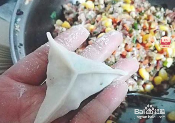 三角形饺子怎么包