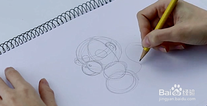 怎么用素描画猴子