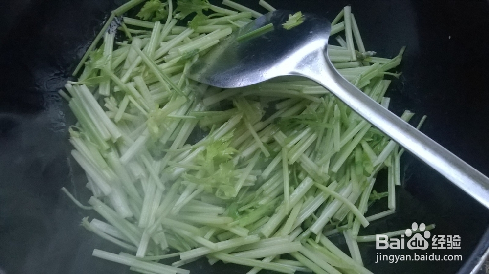 小炒：芹菜香干素什锦