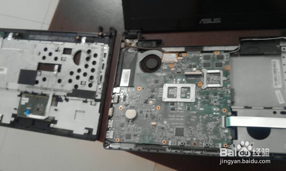 华硕ASUS A43SD笔记本电脑拆机清灰详细教程