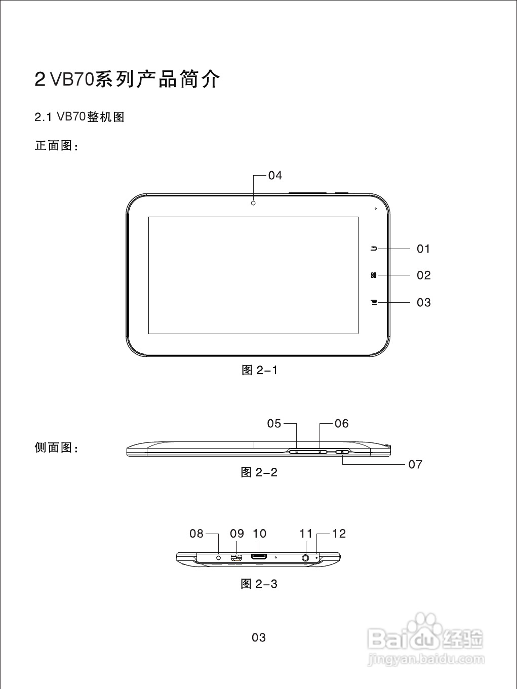 优派PAD VB70平板电脑使用说明书:[1]