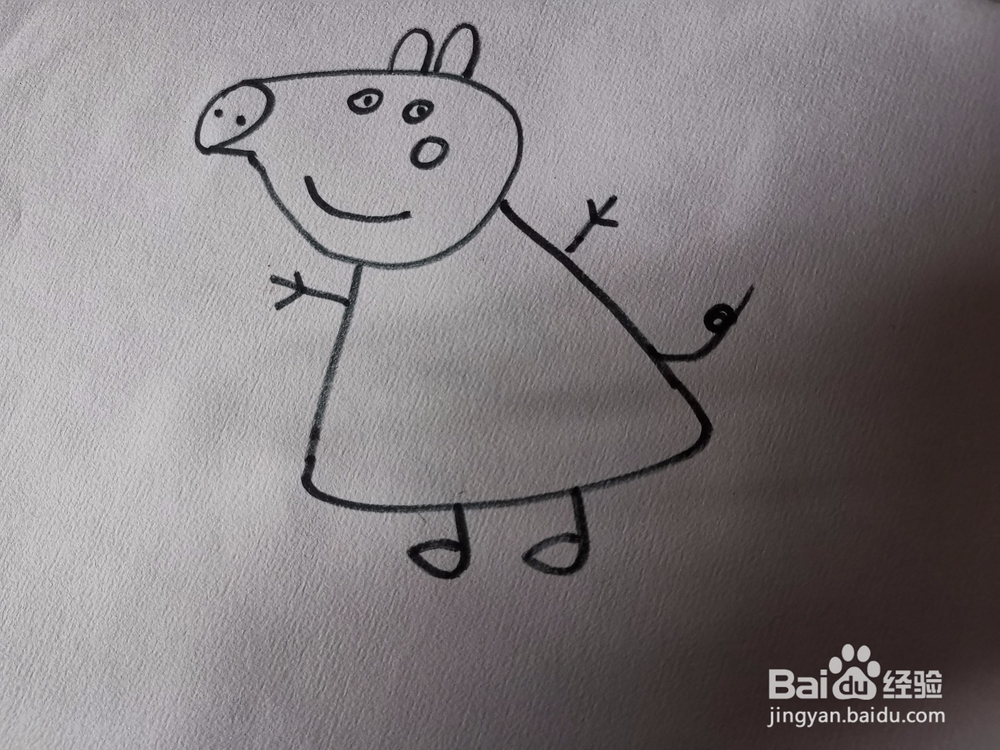 佩琪猪猪简笔画