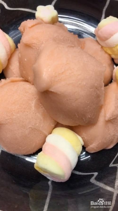 如何制作棉花糖冰淇淋 百度经验