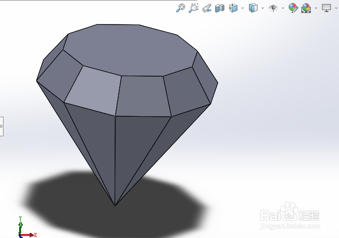 如何用SolidWorks画钻石