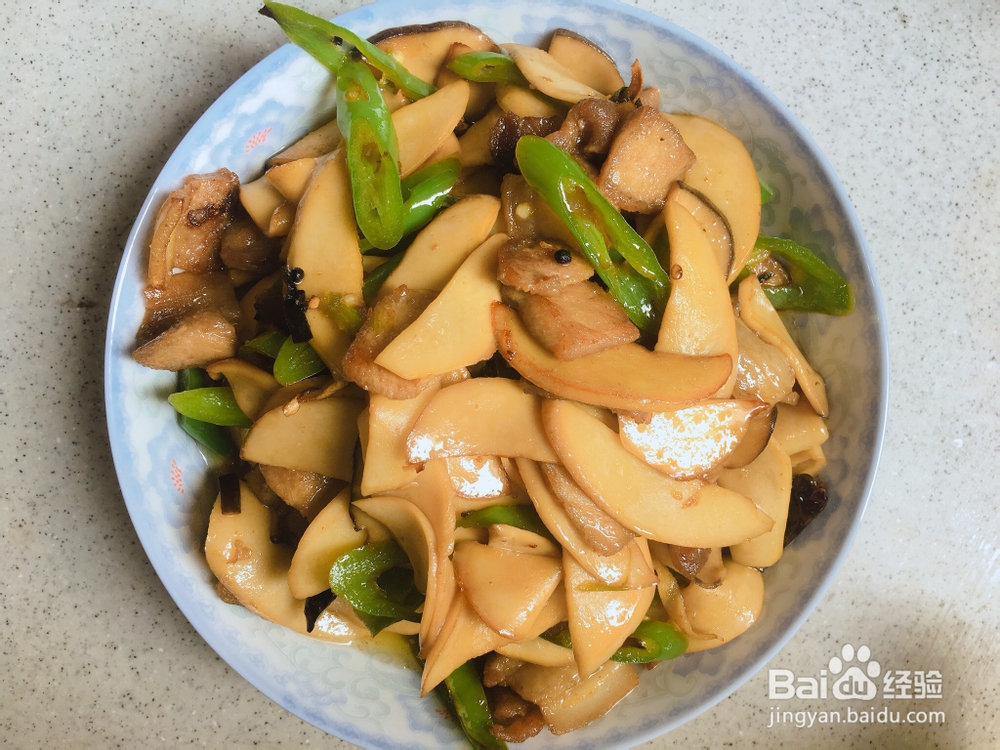 奶奶教你做五花肉炒杏鲍菇
