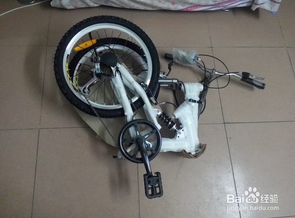 网购的折叠自行车按照教程