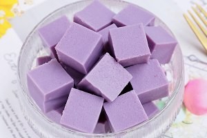 紫薯牛奶布丁怎么做