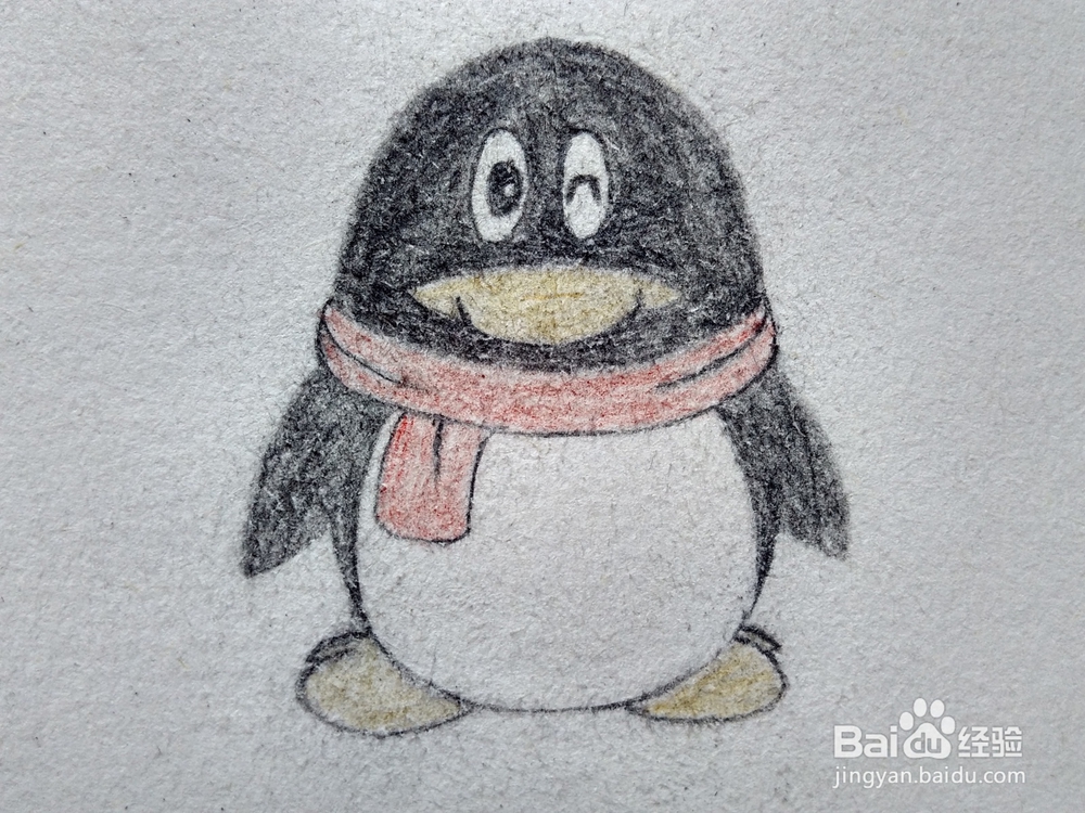 <b>如何画QQ的企鹅形象</b>