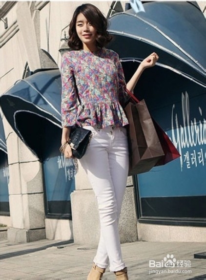 变身长腿妹 收腰上衣+铅笔裤显高挑