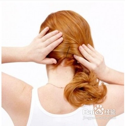 法国优雅的发髻盘发步骤