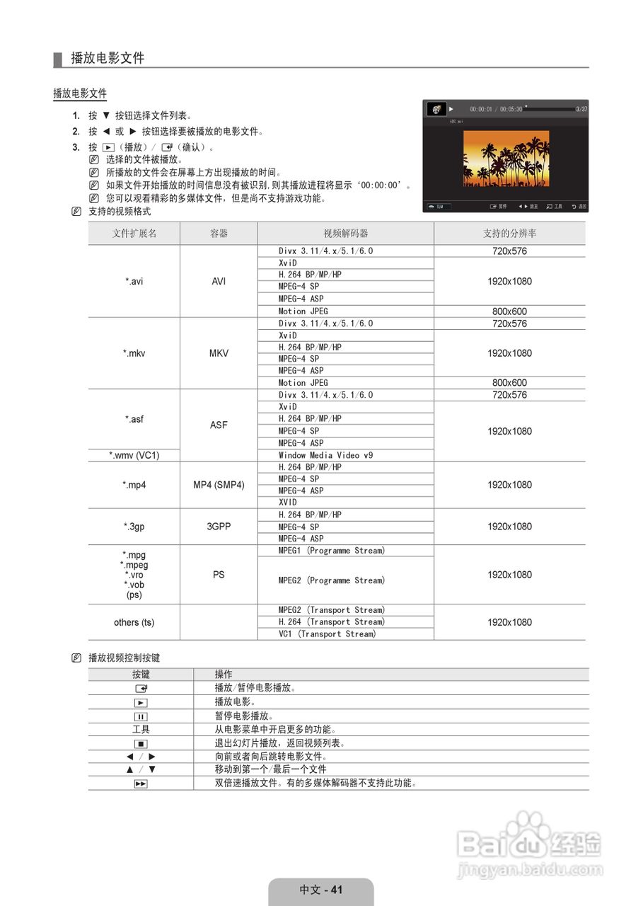 三星UA55B8000XF液晶彩电使用说明书:[5]
