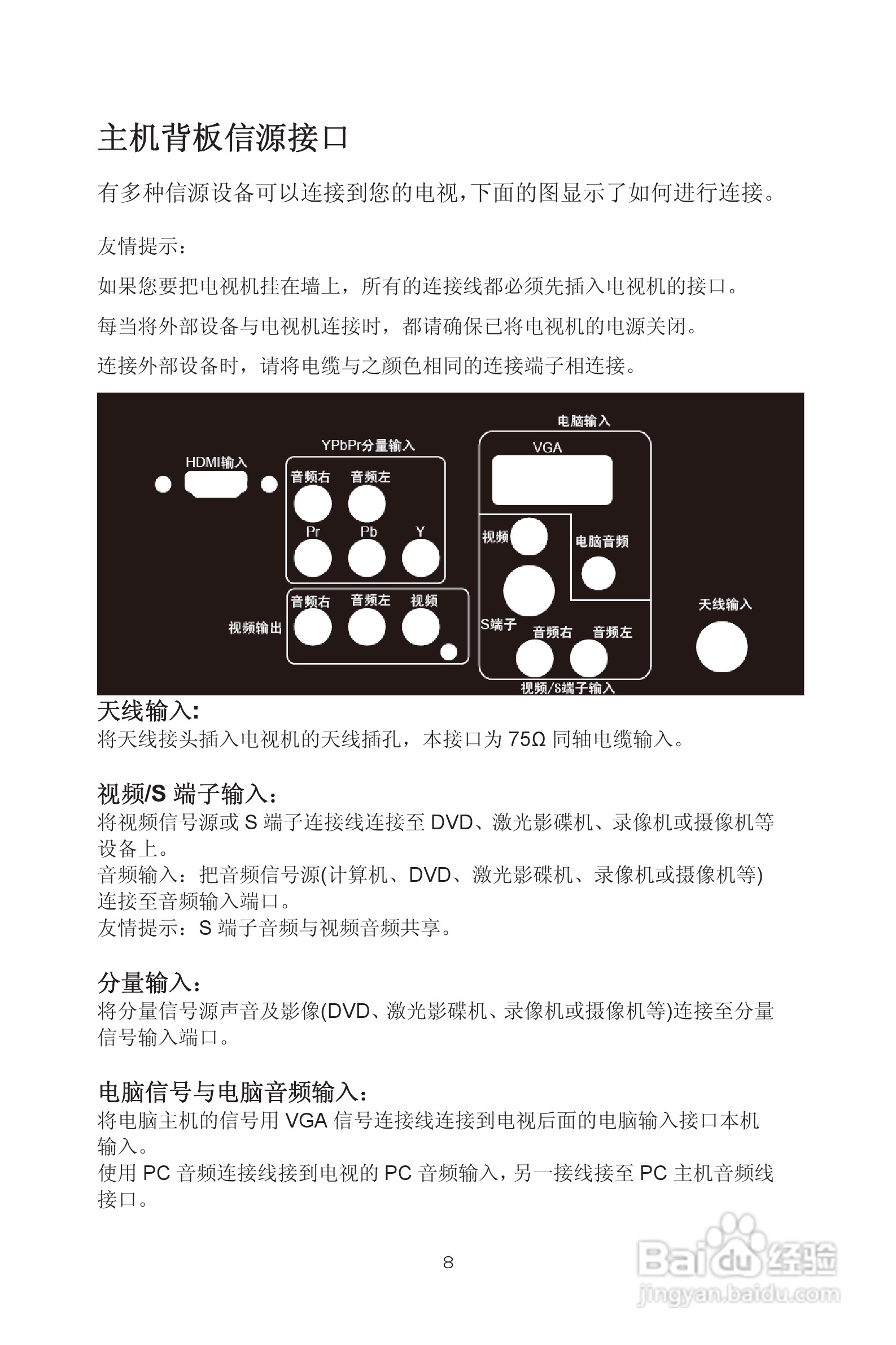 熊猫电子L32A01液晶彩色电视机说明书:[1]