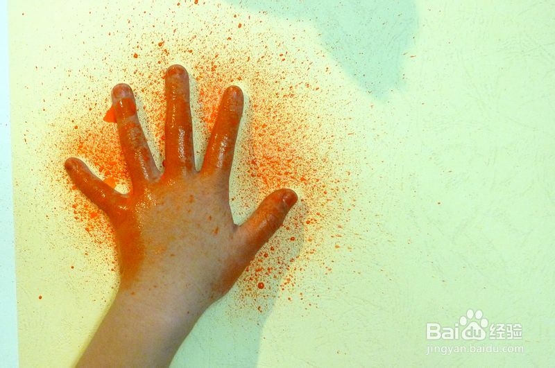 手工画：远古手掌印