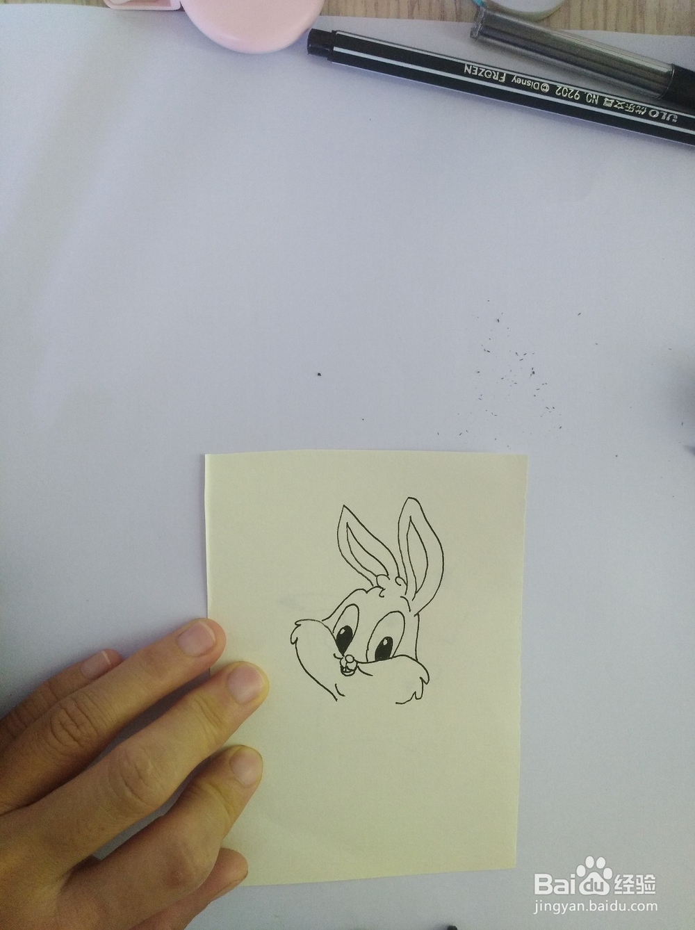 简笔画-画小白兔