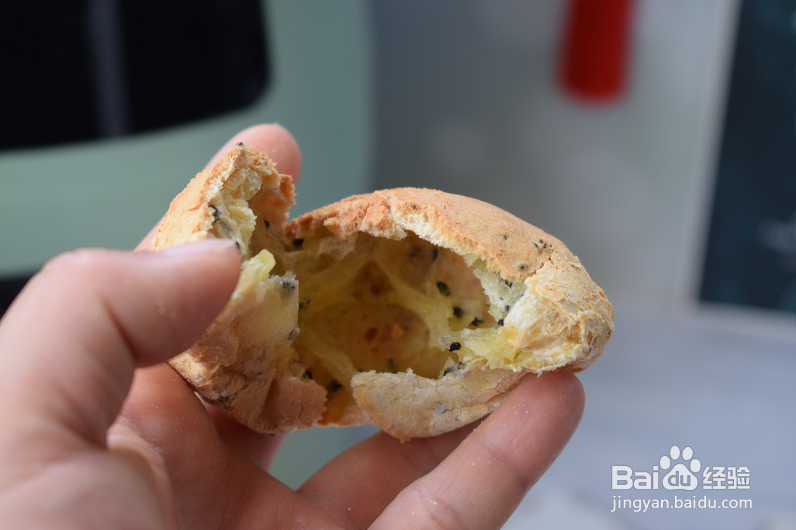 黑芝麻麻薯包空气炸锅版的做法