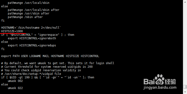 Linux中history文件--2015-12-21