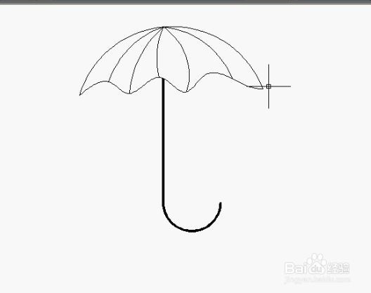 Autocad2012绘图技巧：[14]14案例雨伞