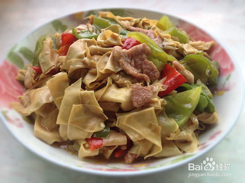 尖椒炒干豆腐的做法——家常菜系列之一