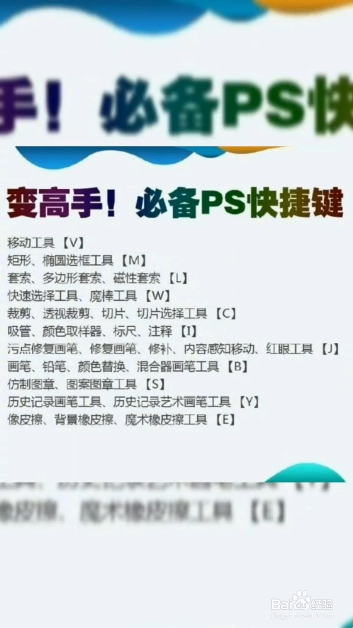 PS的快捷键有什么