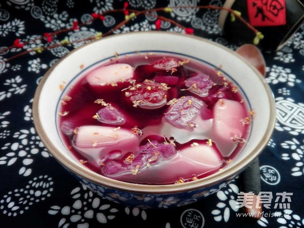 年糕紫薯汤的做法