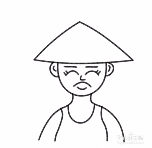 如何画农民伯伯?