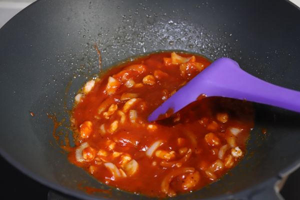 虾仁罗勒意大利面