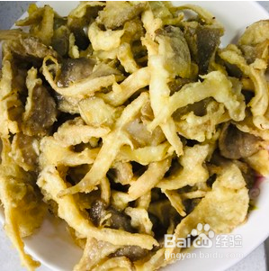 椒盐蘑菇-超好吃的下酒菜