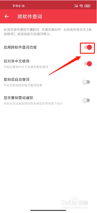 网易有道词典如何开启跨软件查词功能