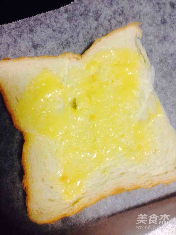 食用油烤香蕉吐司片