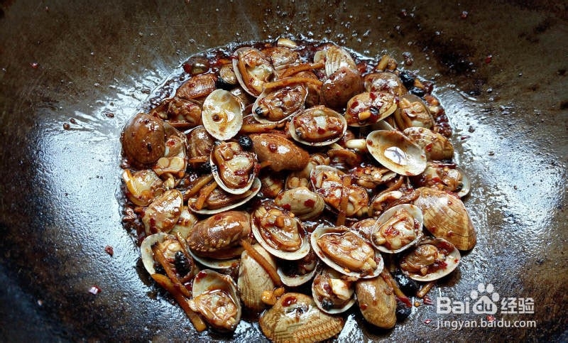 酱爆花甲的做法