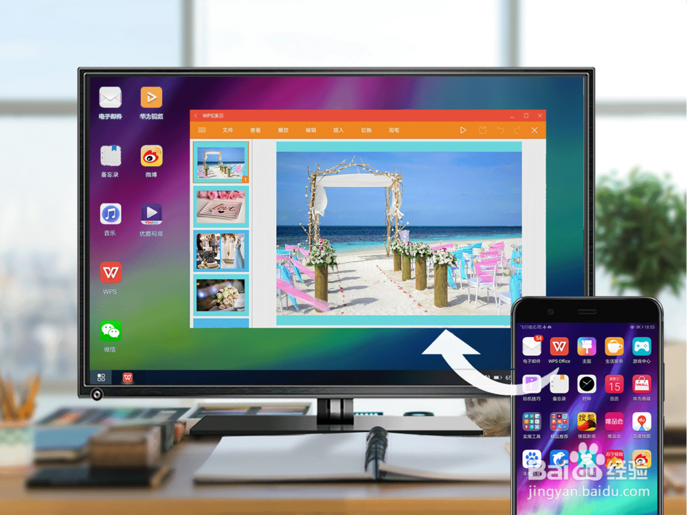 荣耀 Note10，1根线让你随时可以用手机投屏办公
