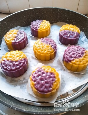 紫薯南瓜糯米糕的做法