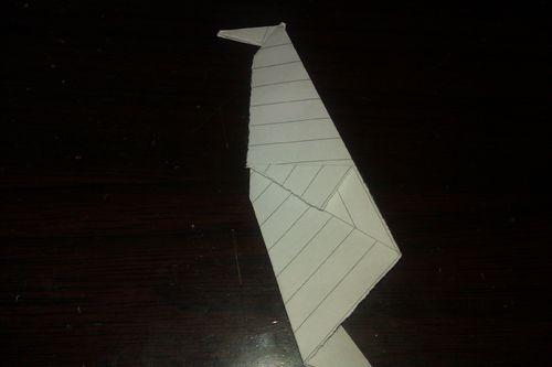 怎样用纸折一只企鹅