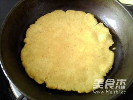 韭菜豆面玉米饼