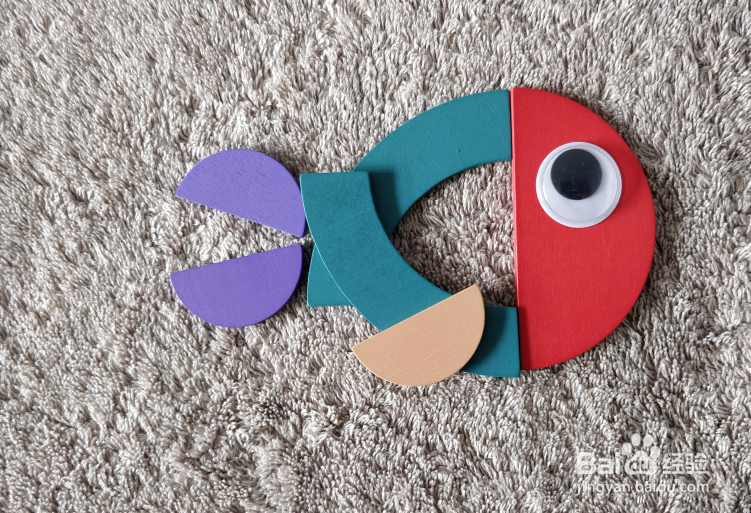 用蒙氏积木怎样拼一条鳙鱼呢?