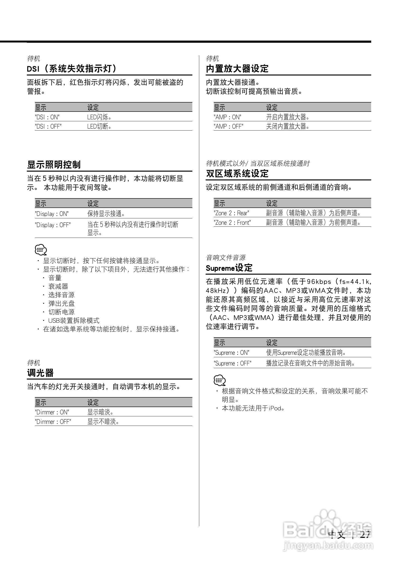 KENWOOD CD接收机KDC-X8006U 使用说明书:[3]