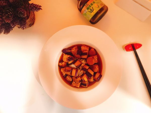 蜜汁茄子炸豆腐