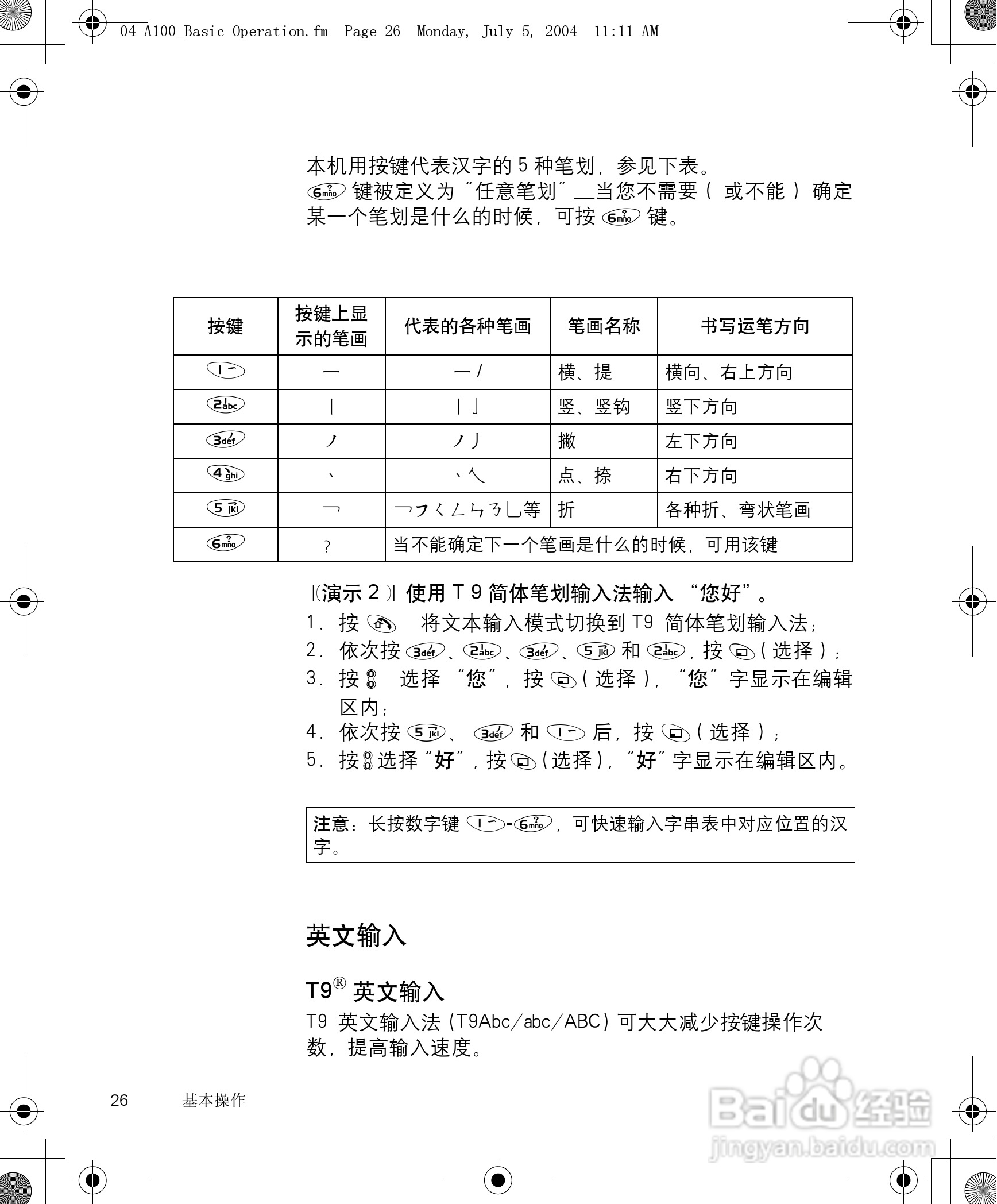 松下a101手机使用说明书:[3]