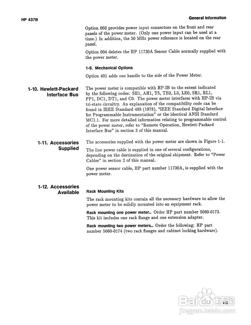 HP-437B功率计说明书:[2]