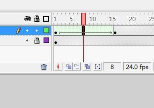 flash用森林背景制作引导线遮罩元件的动画