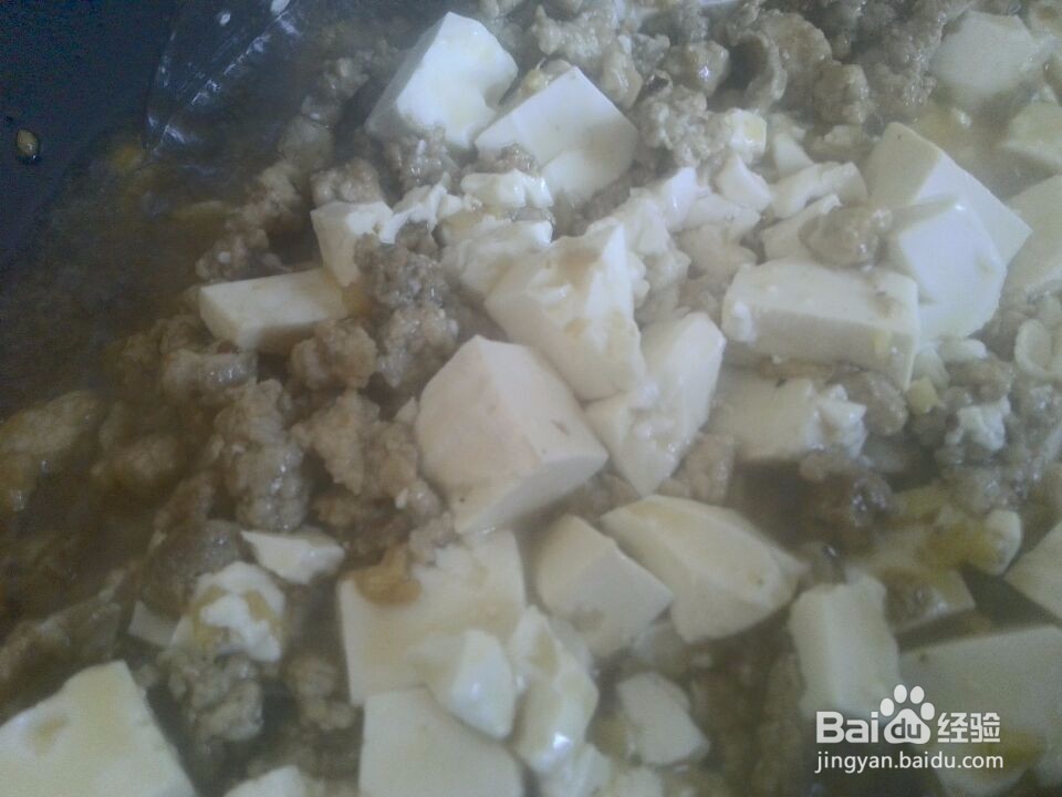 最简单的肉末豆腐的做法